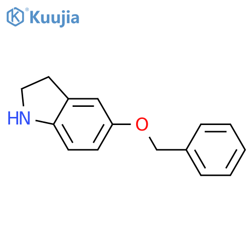 5-Benzyloxy-2,3-dihydro-1H-indole structure