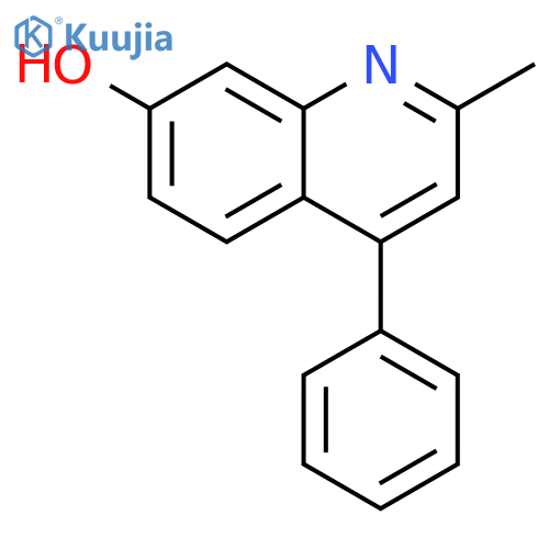 2-Methyl-4-phenyl-7-quinolinol structure