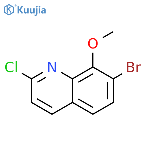 Quinoline, 7-bromo-2-chloro-8-methoxy- structure