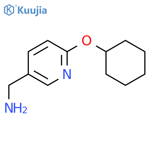 1-[6-(cyclohexyloxy)pyridin-3-yl]methanamine structure