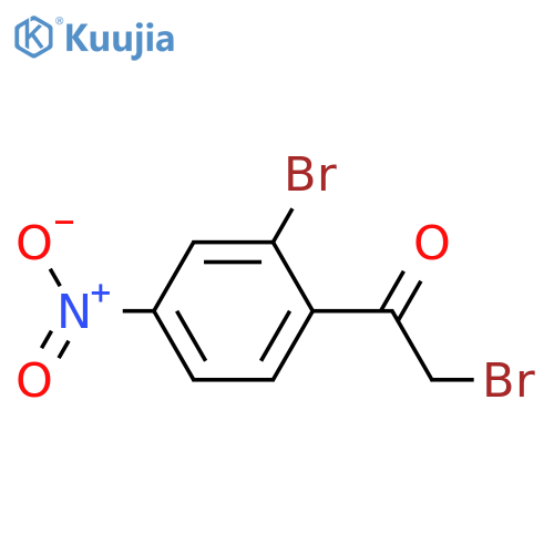 2-bromo-1-(2-bromo-4-nitrophenyl)ethanone structure