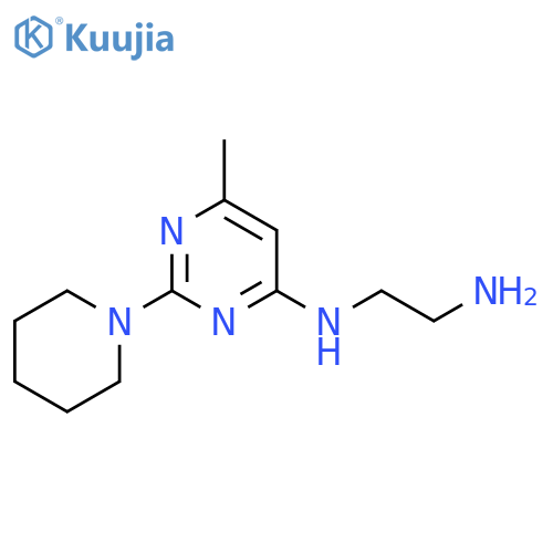 N1-(6-methyl-2-(piperidin-1-yl)pyrimidin-4-yl)ethane-1,2-diamine structure