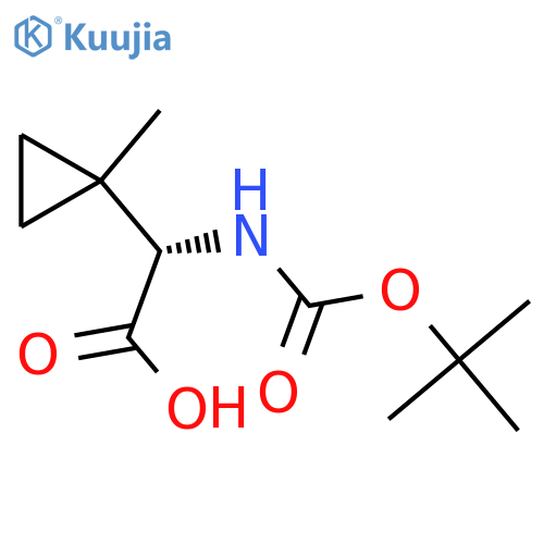 (S)-2-((Tert-Butoxycarbonyl)amino)-2-(1-methylcyclopropyl)acetic acid structure