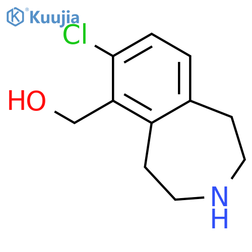 1H-3-Benzazepine-6-methanol, 7-chloro-2,3,4,5-tetrahydro- structure