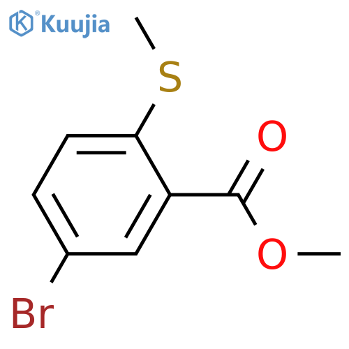 Methyl 5-bromo-2-(methylthio)benzoate structure
