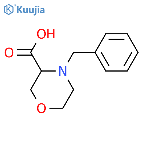 (3R)-4-benzylmorpholine-3-carboxylic acid structure