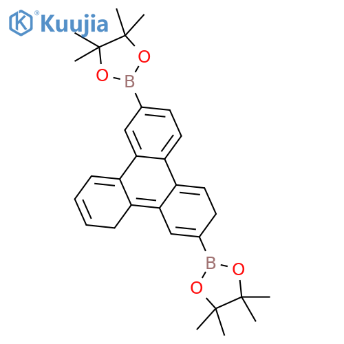 2,7-bis(4,4,5,5-tetramethyl-1,3,2-dioxaborolan-2-yl)triphenylene structure