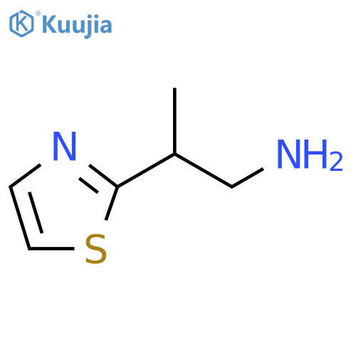 2-(1,3-thiazol-2-yl)propan-1-amine structure