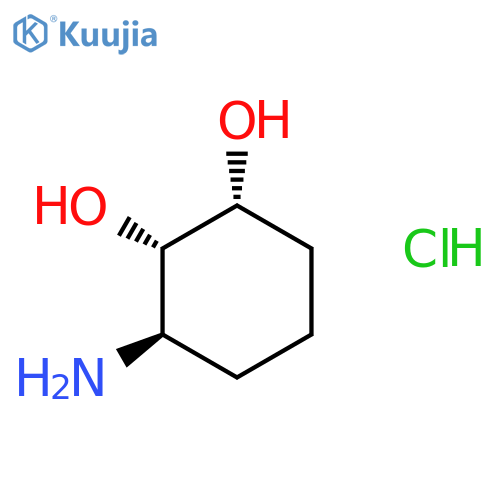 rac-(1R,2S,3R)-3-aminocyclohexane-1,2-diol hydrochloride structure