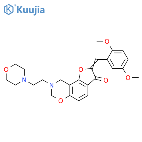 (4Z)-4-(2,5-dimethoxyphenyl)methylidene-12-2-(morpholin-4-yl)ethyl-3,10-dioxa-12-azatricyclo7.4.0.0^{2,6}trideca-1,6,8-trien-5-one structure
