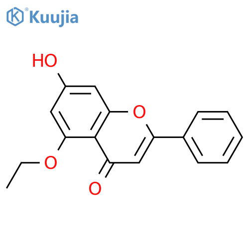 5-ethoxy-7-hydroxy-2-phenylchromen-4-one structure