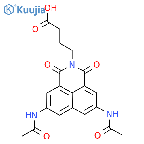 4-(5,8-DIACETAMIDO-1,3-DIOXO-1H-BENZO[DE]ISOQUINOLIN-2(3H)-YL)BUTANOIC ACID structure