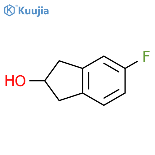 5-fluoro-2,3-dihydro-1H-inden-2-ol structure