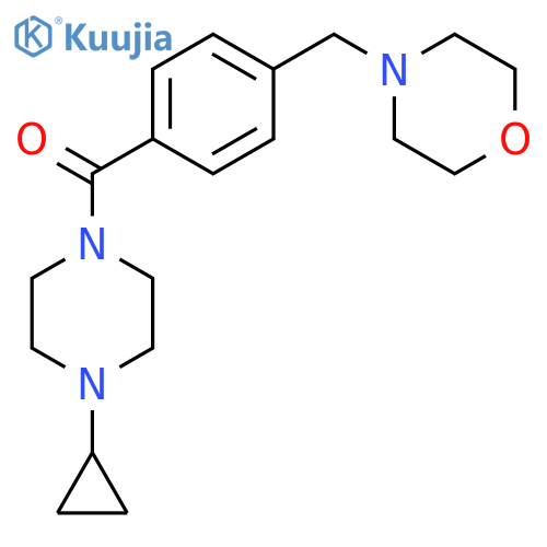 Methanone,(4-cyclopropyl-1-piperazinyl)[4-(4-morpholinylmethyl)phenyl]- structure