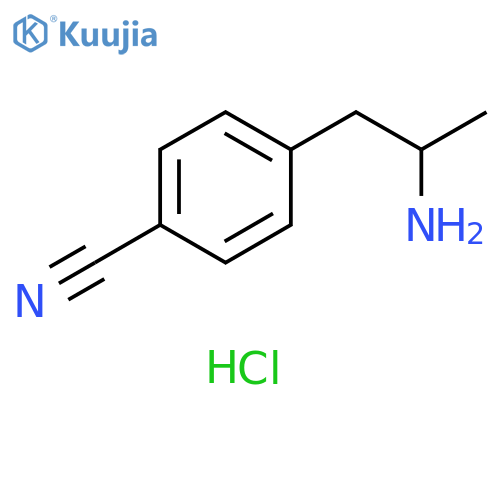4-(2-aminopropyl)benzonitrile hydrochloride structure