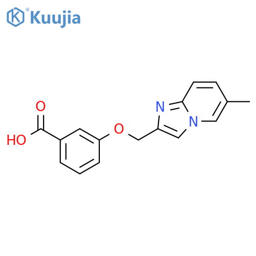 3-({6-Methylimidazo1,2-apyridin-2-yl}methoxy)benzoic Acid structure
