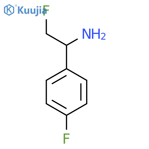 2-fluoro-1-(4-fluorophenyl)ethan-1-amine structure