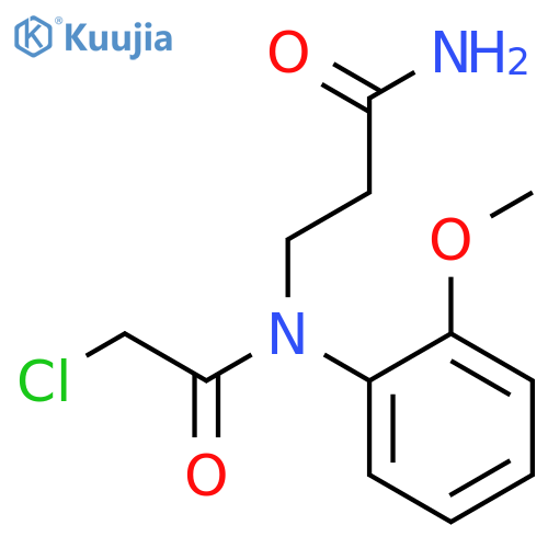 3-2-Chloro-n-(2-methoxyphenyl)acetamidopropanamide structure