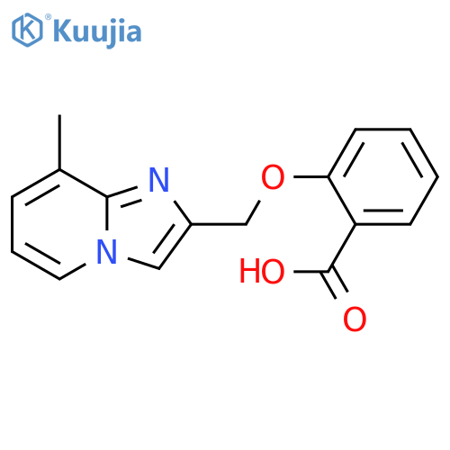 2-({8-Methylimidazo1,2-apyridin-2-yl}methoxy)benzoic Acid structure