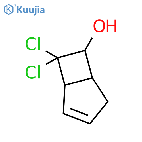 Bicyclo[3.2.0]hept-2-en-6-ol,7,7-dichloro- structure