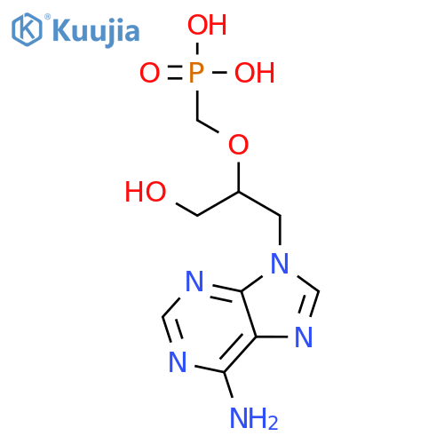 Phosphonic acid,P-[[(1S)-2-(6-amino-9H-purin-9-yl)-1-(hydroxymethyl)ethoxy]methyl]- structure