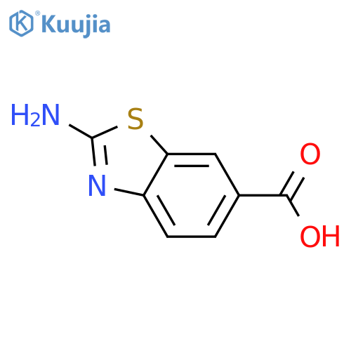2-amino-1,3-benzothiazole-6-carboxylic acid structure