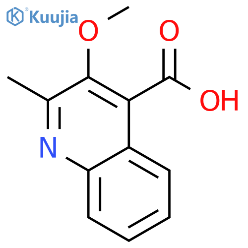 4-Quinolinecarboxylicacid, 3-methoxy-2-methyl- structure