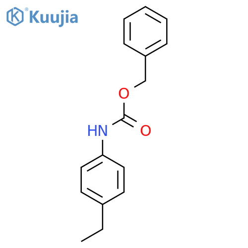 Carbamic acid, (4-ethylphenyl)-, phenylmethyl ester structure