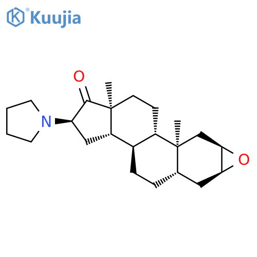 2α,3α-Epoxy-16α-(1-pyrrolidinyl)-5α-androstan-17-one structure