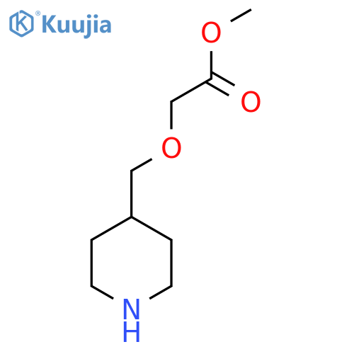 Methyl 2-(4-piperidinylmethoxy)acetate structure