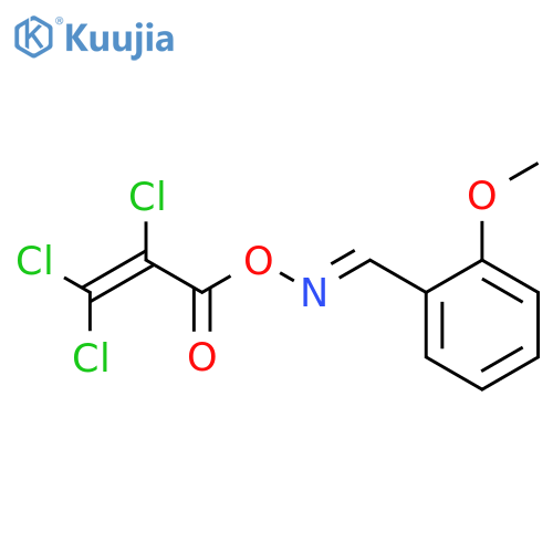 Benzaldehyde, 2-methoxy-, O-(2,3,3-trichloro-1-oxo-2-propenyl)oxime structure