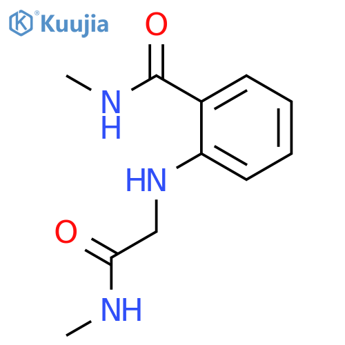 N-methyl-2-{(methylcarbamoyl)methylamino}benzamide structure