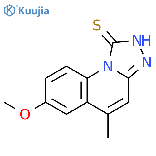 7-methoxy-5-methyl-1,2,4triazolo4,3-aquinoline-1-thiol structure