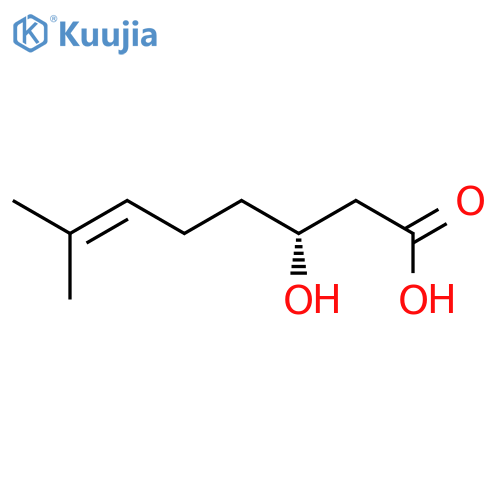 6-Octenoic acid, 3-hydroxy-7-methyl-, (R)- structure
