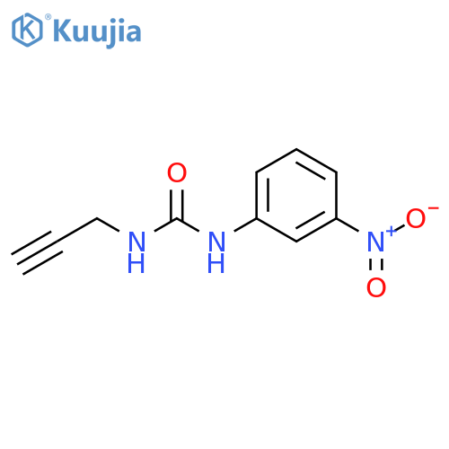 1-(3-nitrophenyl)-3-(prop-2-yn-1-yl)urea structure