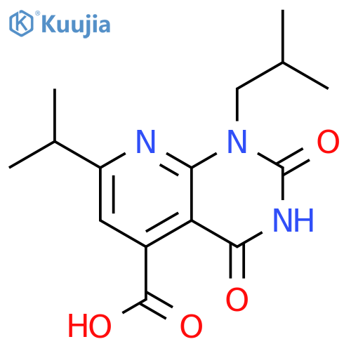 1-(2-Methylpropyl)-2,4-dioxo-7-(propan-2-yl)-1H,2H,3H,4H-pyrido2,3-dpyrimidine-5-carboxylic Acid structure