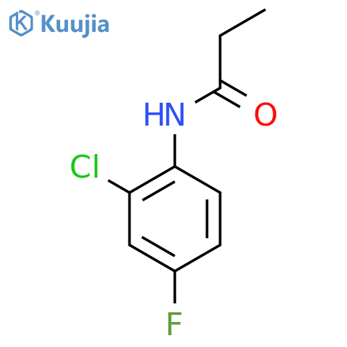 n-(2-Chloro-4-fluorophenyl)propionamide structure