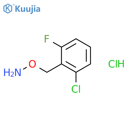 2-(aminooxy)methyl-1-chloro-3-fluorobenzene hydrochloride structure
