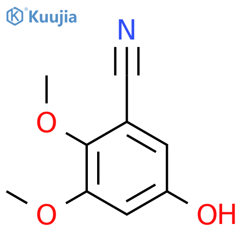 5-Hydroxy-2,3-dimethoxybenzonitrile structure
