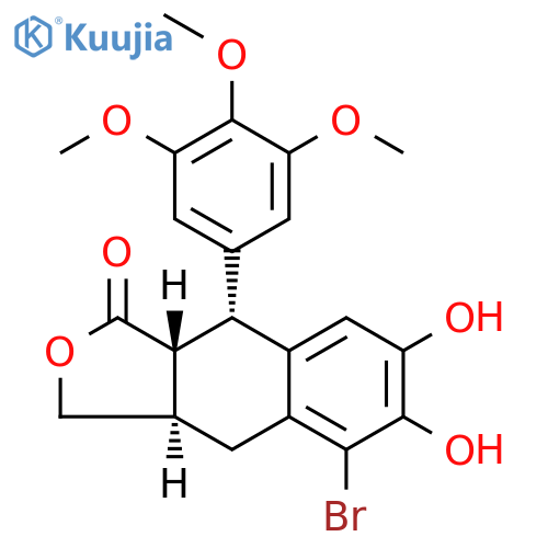 5-Bromo-6,7-demethylenedeoxypodophyllotoxin structure