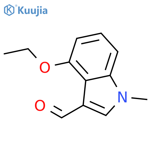 4-ethoxy-1-methyl-1H-Indole-3-carboxaldehyde structure