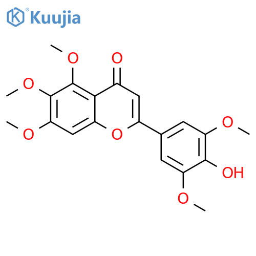 4H-1-Benzopyran-4-one,2-(4-hydroxy-3,5-dimethoxyphenyl)-5,6,7-trimethoxy- structure
