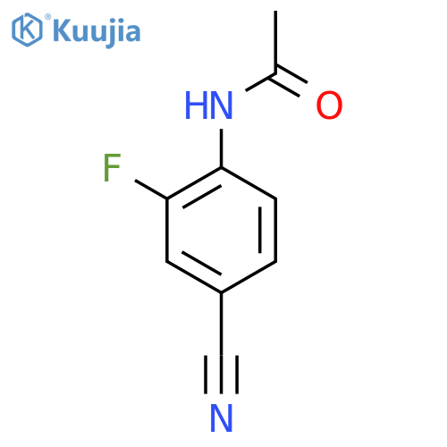 N-(4-cyano-2-fluorophenyl)acetamide structure