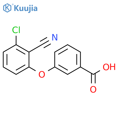 3-(3-chloro-2-cyanophenoxy)benzoic acid structure
