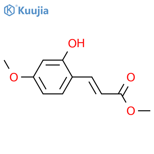 3-(2,4-Dihydroxyphenyl)-2-propenoic acid; (E)-form, 4-Me ether, Me ester structure