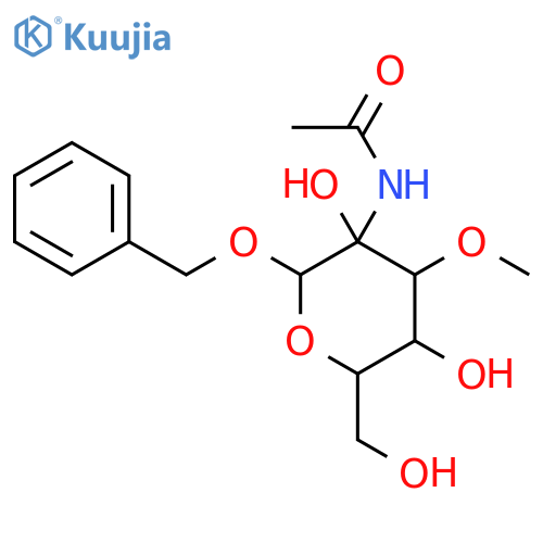Benzyl 2-Acetamido-3-O-methyl-a-D-glucopyranoside structure