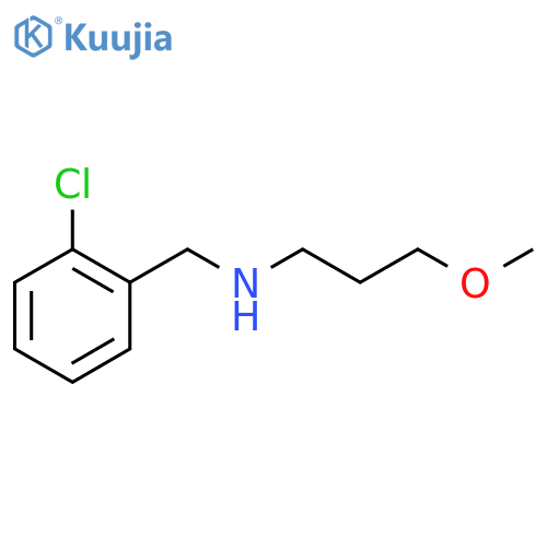 (2-chlorophenyl)methyl(3-methoxypropyl)amine structure