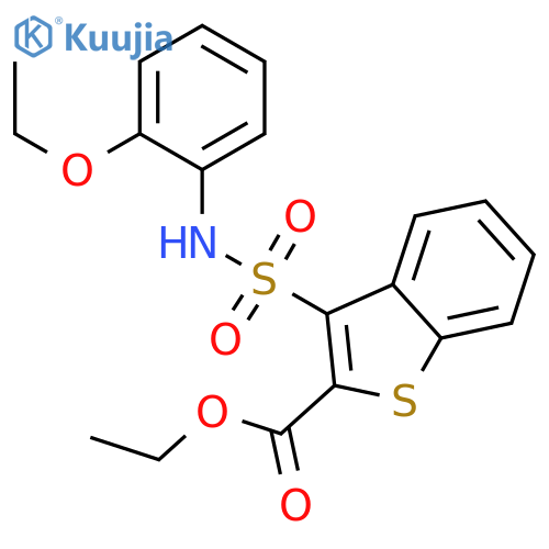 ethyl 3-(2-ethoxyphenyl)sulfamoyl-1-benzothiophene-2-carboxylate structure