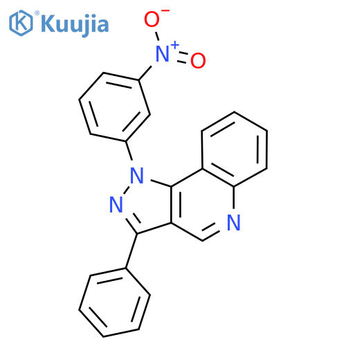 1-(3-nitrophenyl)-3-phenyl-1H-pyrazolo4,3-cquinoline structure