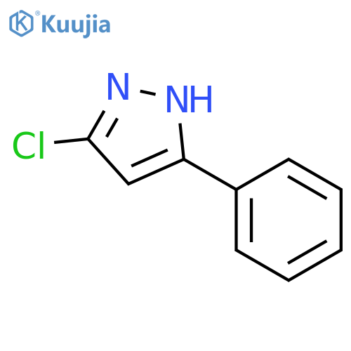 3-CHLORO-5-PHENYL-1H-PYRAZOLE structure